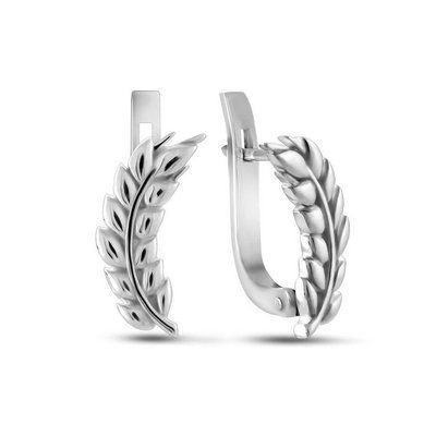 925 Sterling Silver Lever Back Earrings "Wheat"