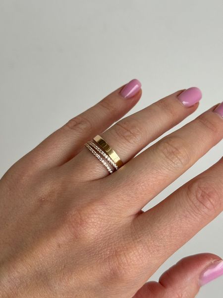 Ring in 14K/585 Rose Gold with Cubic Zirconia