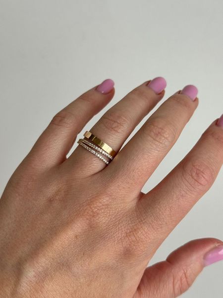 Ring in 14K/585 Rose Gold with Cubic Zirconia
