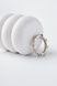 925 Sterling Silver Ring with Gold Plating and Cubic Zirconia