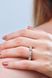925 Sterling Silver Ring with Gold Plating and Cubic Zirconia