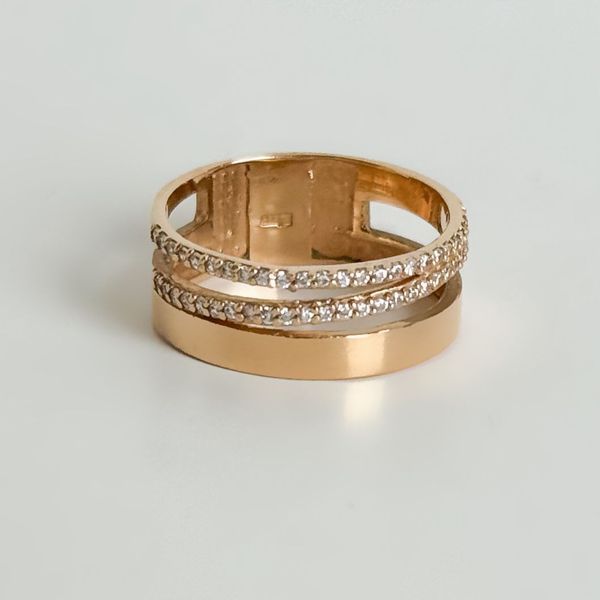 Ring in 14K/585 Rose Gold with Cubic Zirconia