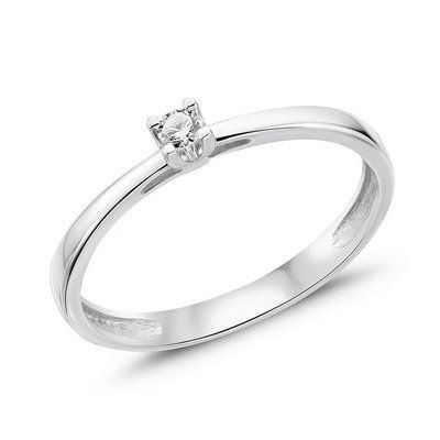 Ring in 14K White Gold with Diamond