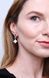 Drop Clover Earrings in 14K/585 White Gold with Cubic Zirconia