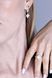 Drop Clover Earrings in 14K/585 White Gold with Cubic Zirconia