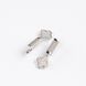 Drop Clover Earrings in 14K/585 White Gold with Cubic Zirconia
