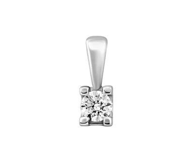 Pendant in 14K White Gold with Diamond