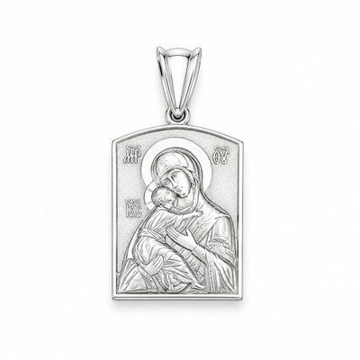 Срібна підвіска "Божа Матір з Ісусом" SJ2-4389,0,2 фото