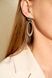 925 Sterling Silver Drop Earrings with Blue Crystals