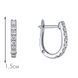 Lever Back Earrings in 14K White Gold with Diamonds