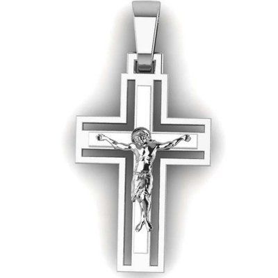 Cross in 14K White Gold