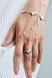 925 Sterling Silver Ring with Mother of Pearl and Cubic Zirconia
