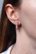 925 Sterling Silver Lever Back Earrings with Gold Plated Details and Cubic Zirconia