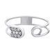 Pin Ring in 14K White Gold with Cubic Zirconia