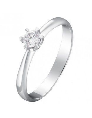 Ring in 14K White Gold with Diamond