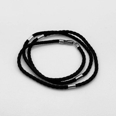 Silk Rope with 925 Sterling Silver Inserts 2.5 mm