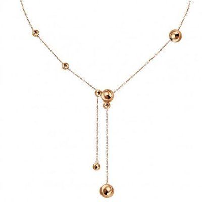 Balls Necklace in 14K Rose Gold