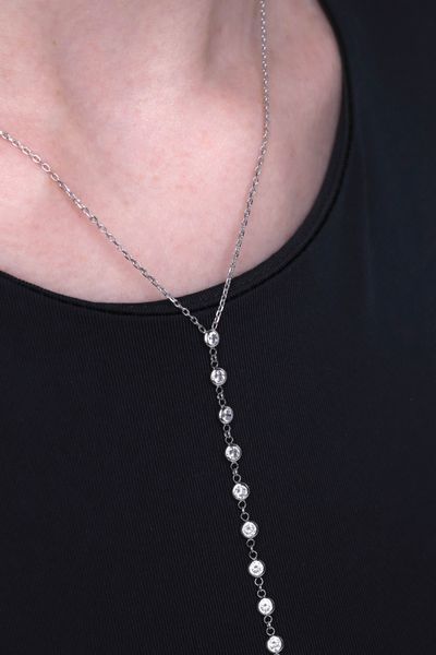 925 Sterling Silver Necklace with Cubic Zirconia