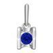 Pendant in 14K White Gold with Sapphire