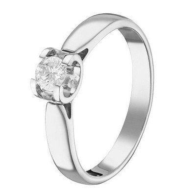 Ring in 14K White Gold with Diamond