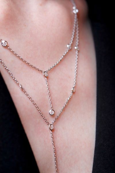 925 Sterling Silver Necklace with Cubic Zirconia