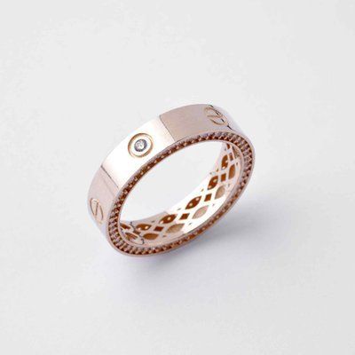 Ring in 14K/585 Rose Gold with Cubic Zirconia