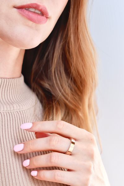 Ring in 14K/585 Rose Gold with Cubic Zirconia