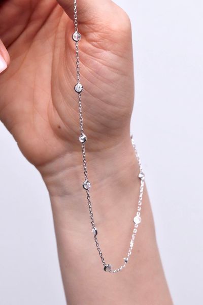 925 Sterling Silver Necklace with Cubic Zirconia