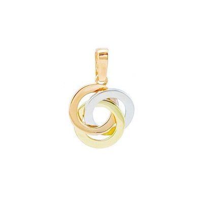 Pendant in Three Tones of Gold