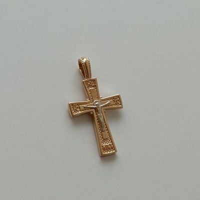 Jesus Chris Pendant in 14K Rose Gold