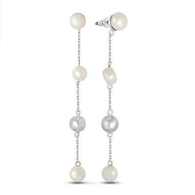 925 Sterling Silver Earrings with Pearls