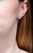 Stud Clover Earrings in 14K/585 White Gold with Diamonds