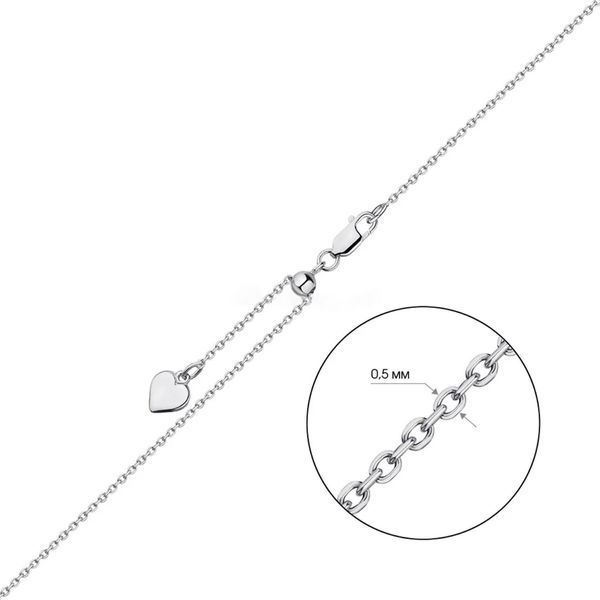 Срібний ланцюжок з регульованою довжиною SJ1111/450Л фото