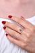 925 Sterling Silver Nail Ring with Cubic Zirconia