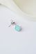 925 Sterling Silver Stud Clover Earrings with Turquoise