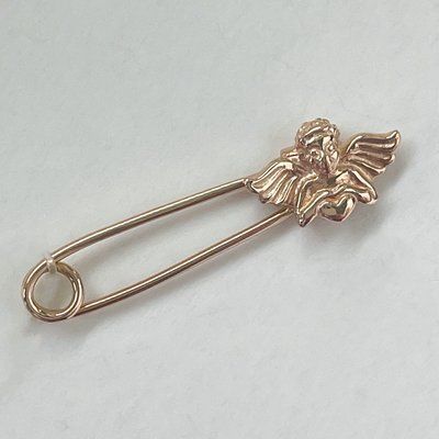 Jewellery Pin in 14K Rose Gold Angel