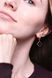 Lever Back Clover Earrings in 14K/585 Rose Gold with Onyx