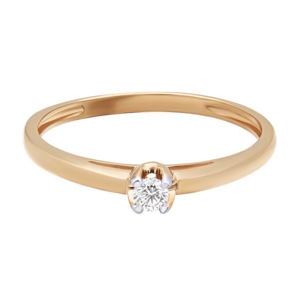 Ring in 14K Rose Gold with Diamond