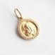St. Mary and Jesus Pendant in 14K Rose Gold with Zirconium