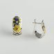 925 Sterling Silver Vyshyvanka Earrings with Enamel