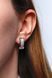 925 Sterling Silver Lever Back Earrings with Cubic Zirconia