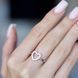 Sterling Silver Heart Ring with Cubic Zirconia