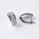 925 Sterling Silver Lever Back Earrings with Cubic Zirconia