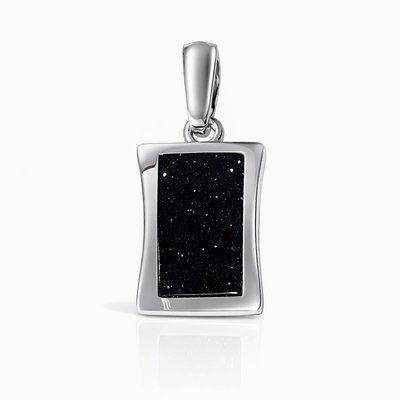925 Sterling Silver Pendant with Aventurine