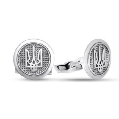 Sterling Silver Tryzub Cufflinks