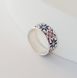 925 Sterling Silver Vyshyvanka Ring with Enamel