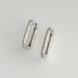 925 Sterling Silver Hoop Earrings with Cubic Zirconia