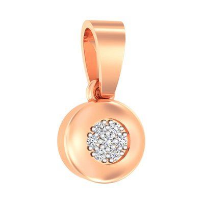 Pendant in 14K Rose Gold with Cubic Zirconia
