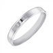 Modern Wedding Band/Ring in 14K White Gold 3 mm
