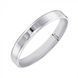 Modern Wedding Band/Ring in 14K White Gold 3 mm